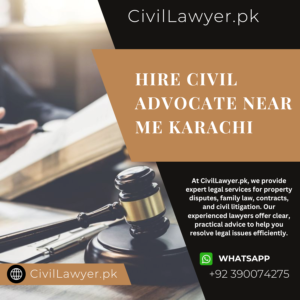 Hire Civil Advocate Near Me Karachi​