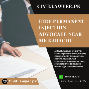 Hire Permanent Injection Advocate Near Me Karachi